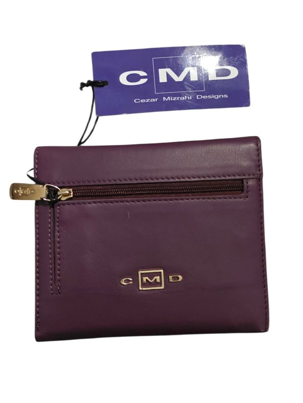 Cezar Mizarhi Plum Compact Wallet